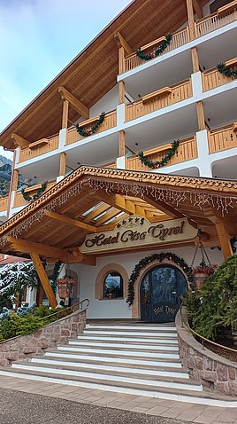 The entry of the hotel